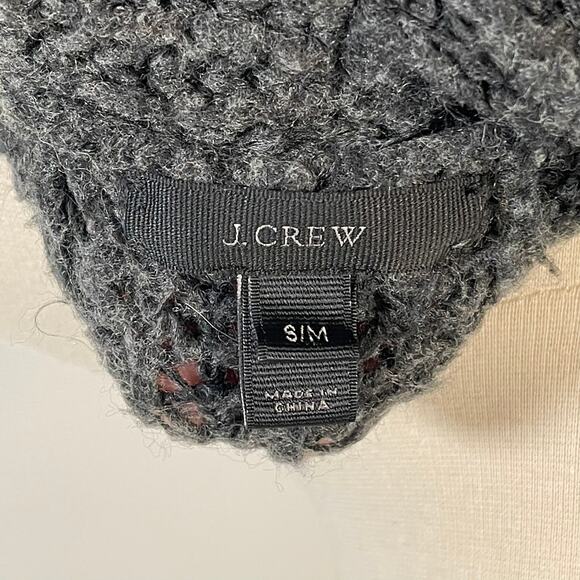 J. Crew • Oversized Ribbed Shawl Cardigan Carbon - Picture 4 of 4
